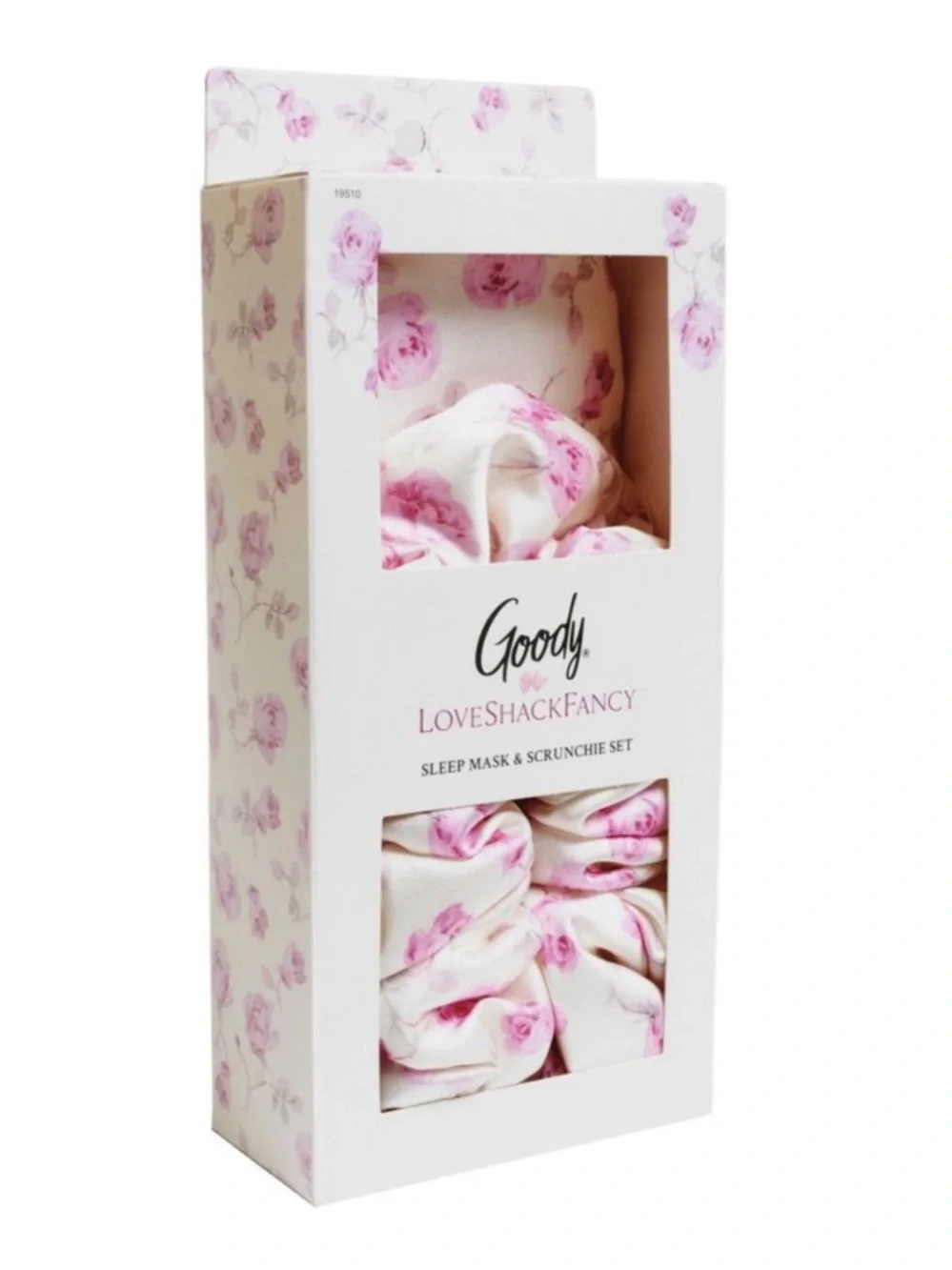 LoveShackFancy x Target Goody Ribbon Rosa 1 Eye Mask Satin Scrunchie 2PC Set